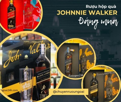 Top 4 Rượu hộp quà Johnnie Walker đáng mua, giá hợp lý
