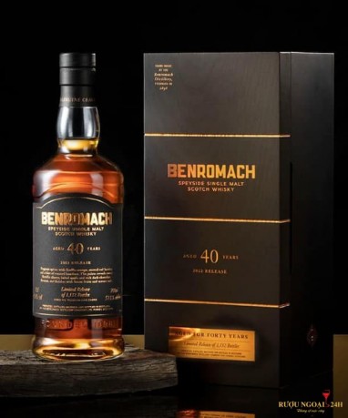 Rượu Benromach Speyside 40YO 2023