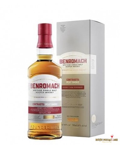 Rượu Benromach Speyside Peat Smoke Sherry cask 2014