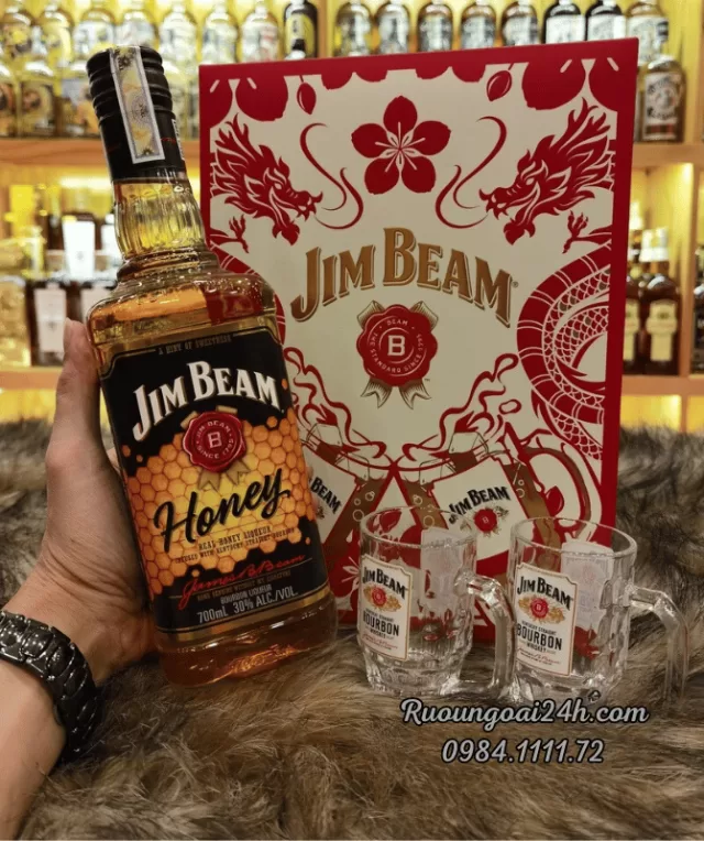 Rượu Jim Beam Honey Hộp Quà 2024