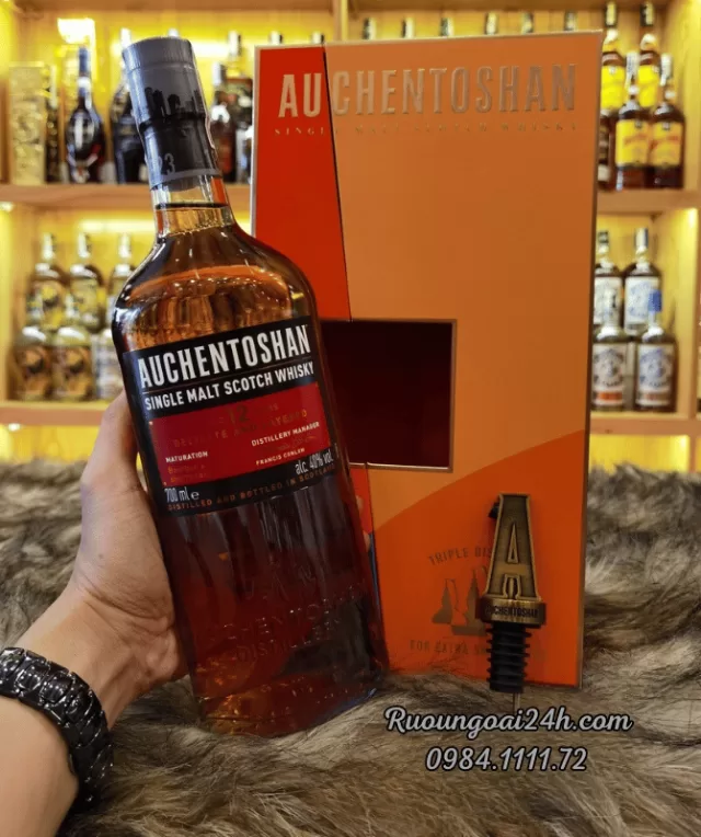 Rượu Auchentoshan 12 Year Old Hộp Quà 2024
