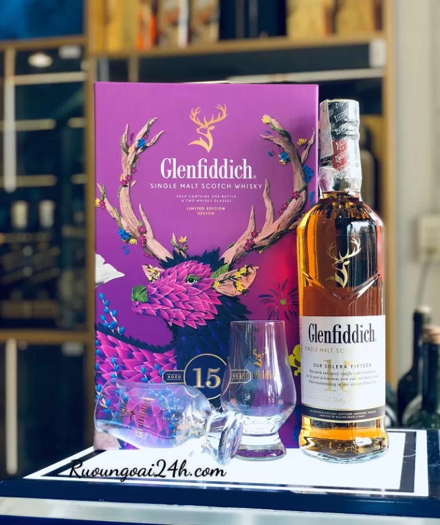 Rượu Glenfiddich 15 F24 hộp quà Tết