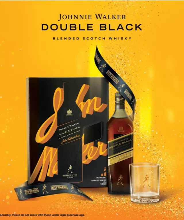 Rượu Johnnie Walker Double Black Hộp Quà 2024