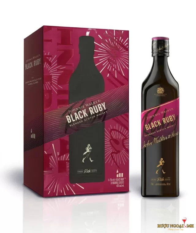 Johnnie Walker Black Ruby Label - Hộp quà 2027