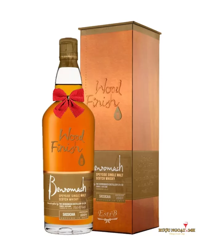 Rượu Benromach Speyside Wood Finish Sassicaia 2009 – 2017