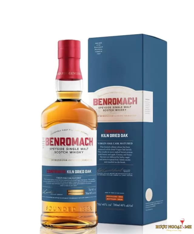 Rượu Benromach Speyside Virgin Oak Kiln Dried 2012
