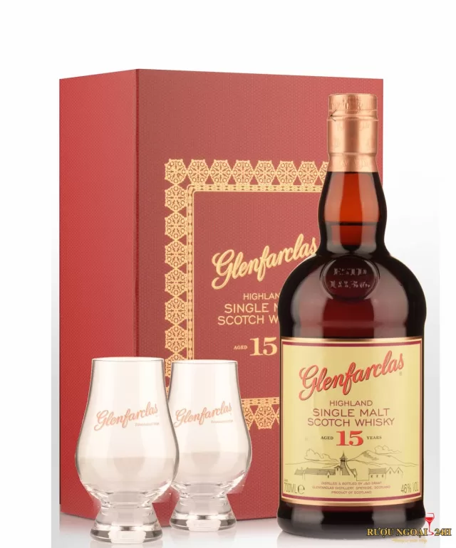 Rượu Glenfarclas Highland 15 Years old Gift