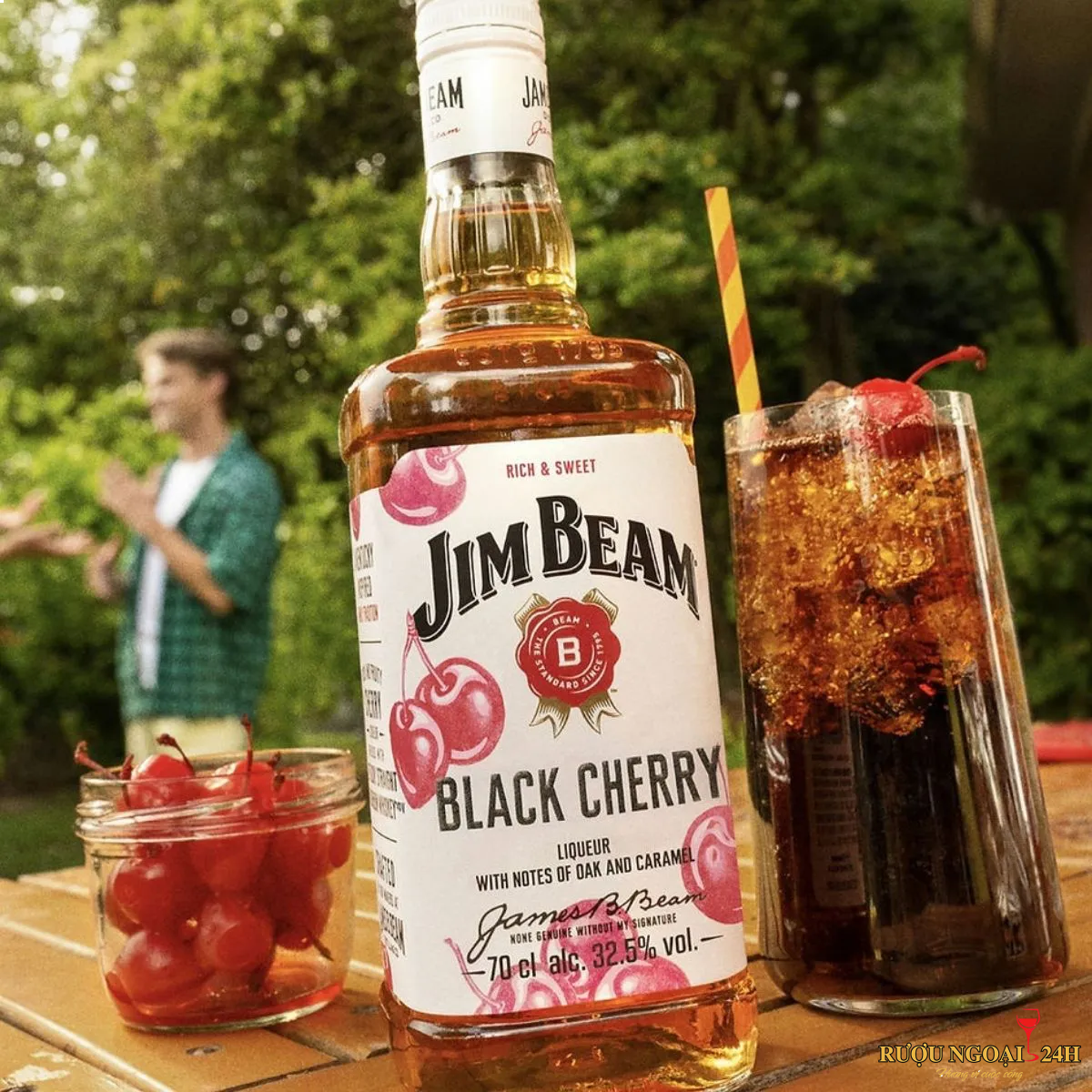 whisky jim beam black cherry ảnh 3 1